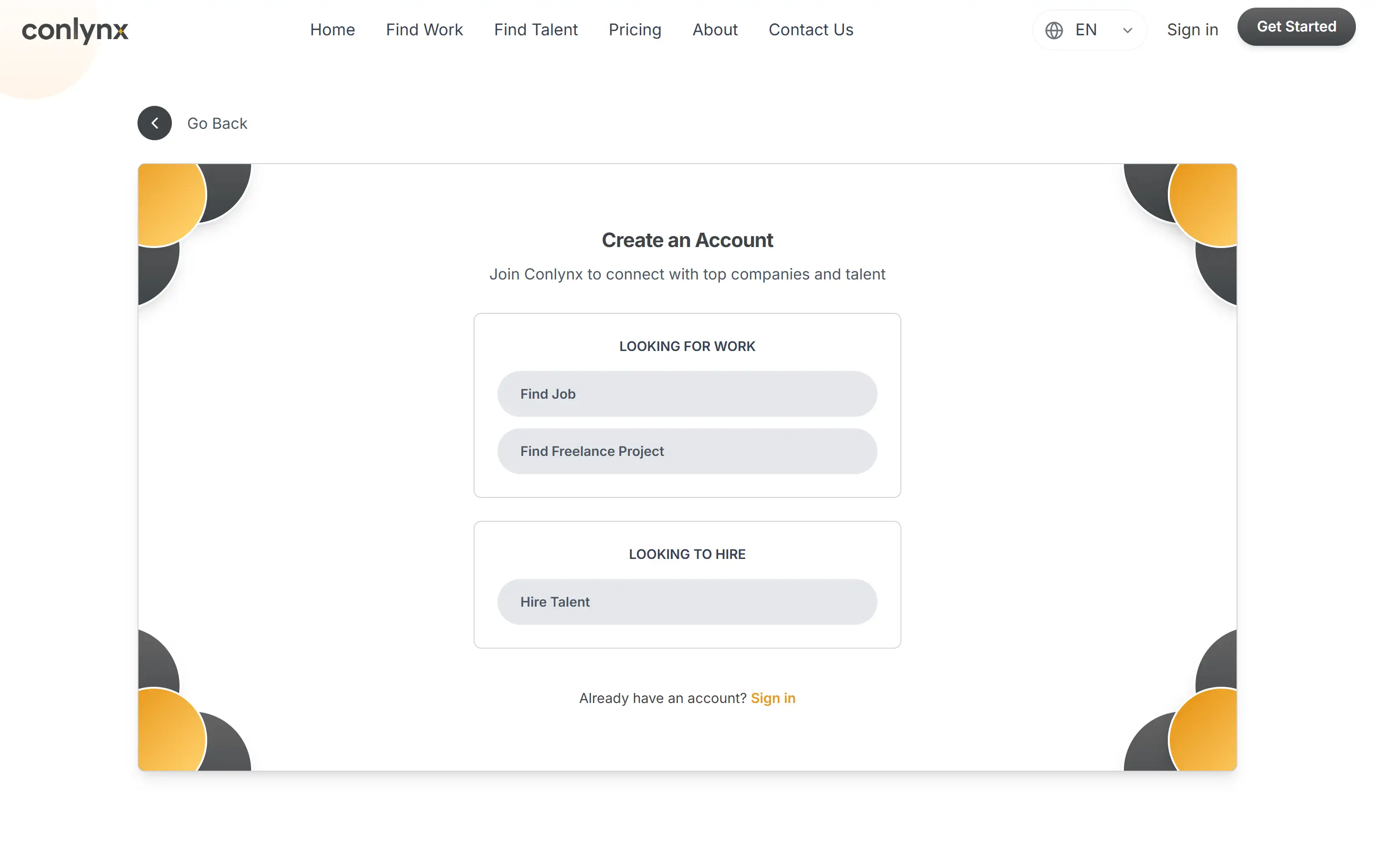 Freelancer Registration