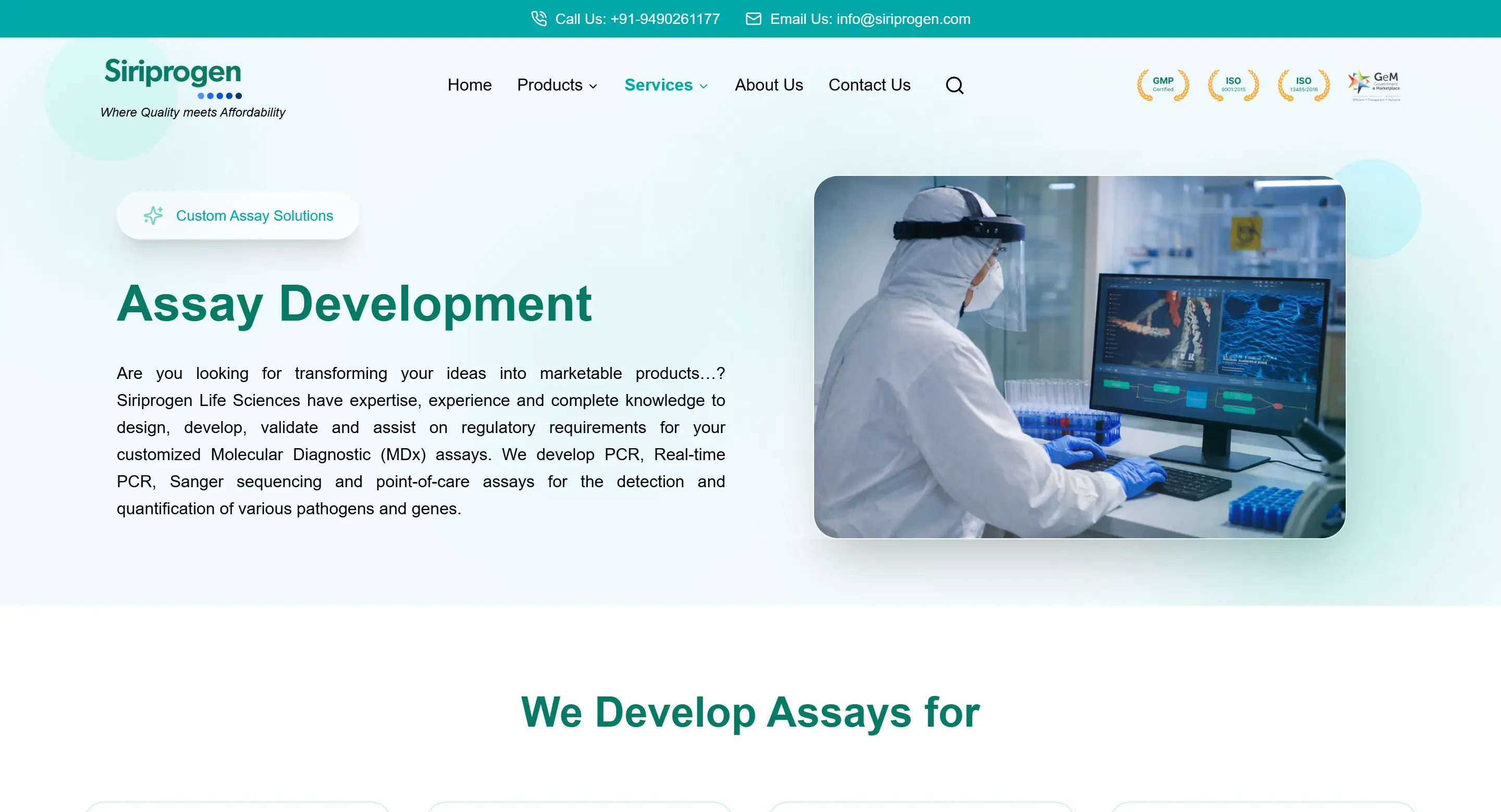 Custom Assay Development