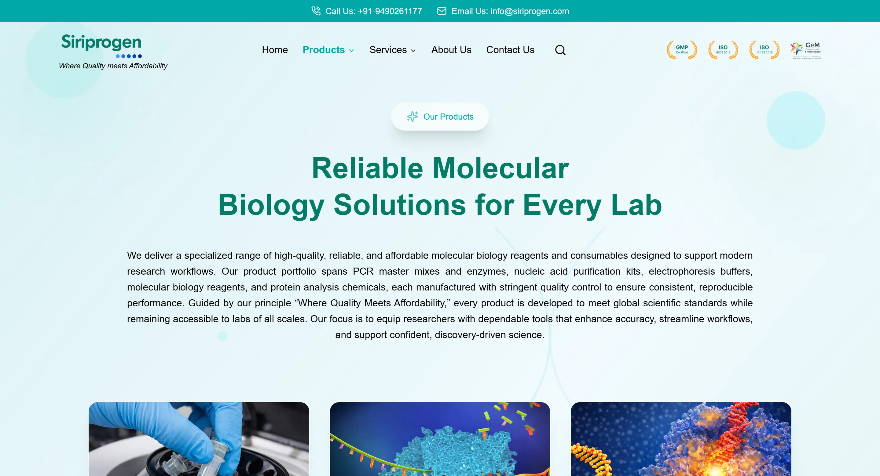 Comprehensive Product Portfolio
